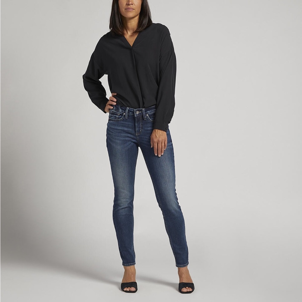 Silver Suki Mid Rise Skinny Jeans